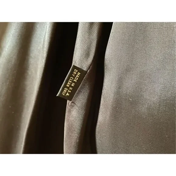 Vintage Dale 2 dress in for Harlan winter black over coat double breasted size 6 - Picture 9 of 9